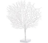 Arbre décoratif design 50 cm à LED - coloris Blanc Blanc G