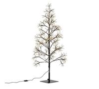 Arbre décoratif LED, décoration de Noël d'extérieur, effet scintillant, minuterie, IP44, H 120 cm