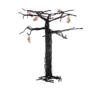 Arbre d'Halloween avec crânes 28 cm - Noir