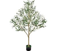 Arbre d'olivier artificiel de 150 cm avec pot pour bureau à domicile