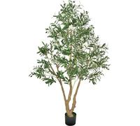 Arbre d'olivier artificiel de 180 cm avec pot pour bureau à domicile