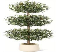 Arbre d'olivier artificiel - Olivier artificiel - Plante artificielle d'olivier - Plante artificielle d'intérieur - Plante artificielle avec pot