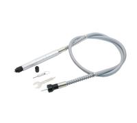 Arbre Flexible en Aluminium pour Outil Rotatif Électrique, Rallonge | Connexion pour Perceuse sans Fil ou Électrique, Installation Facile, Portable, Finition Argenté