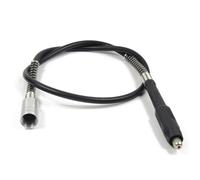 Arbre Flexible pour Outil Rotatif, Rallonge 1/8 Pouce, Métal Noir | Accès aux Zones Difficiles, Retrait Facile, Collet Hexagonal 1/8 Pouce, Filetage M19 1,5mm
