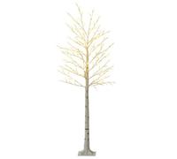 Arbre lumineux LED - HOMCOM - 180 leds blanc chaud, arbre artificiel de cerisier en fleurs, IP44 - plastique - 180 cm - blanc