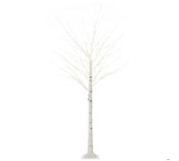 Arbre lumineux LED - HOMCOM - lumineuse blanc chaud - 96 LEDs - PP - 22x22x180cm - Blanc