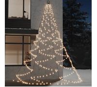 Arbre mural à LED - 5 m - 720 LED - Blanc chaud - Métal - Électrique