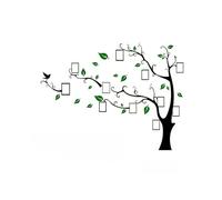 Grand sticker mural photo « Arbre généalogique » en 3D, format XXL, vert