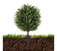 Arbustes artificiels pour l'extérieur Faux cyprès vert résistant aux UV | Faux buissons d'extérieur pour jardin, intérieur, bureau, maison, vacances, entrée, porche