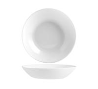 Assiette Creuse Diwali Blanc - Luminarc - Verre Opale Extra Résistant