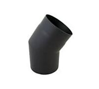 Arc Bertrams 05SB33-130 33°, en 2 parties, Ø 130 x 2 mm, fixe, sans porte, noir
