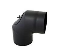 Arc Bertrams 05SB90-160T 160 x 2 mm, 90 degrés, 3 parties, fixe, avec porte, noir