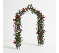 Arc de jardin en métal 240 x 150 cm noir arc en acier revêtu de poudre