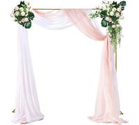 Arc de Mariage - Arc Carré Métallique - 3 m - Fer - Pour Vignes et Décorations de Fond - Or