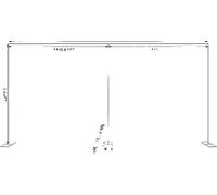 Arc de mariage, design indépendant, coulisses personnalisables, argent, XL