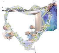 Arc de mariage en forme de cœur, montage facile, construction métallique robuste, 80,7 pouces