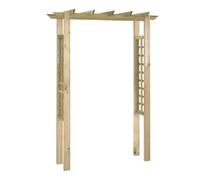 Arc De Rose En Bois De Pin Imprégné 150x60x204 cm pour Jardin | Bois de pin imprégné, support stable pour roses, installation facile, aspect neuf, décoration de jardin