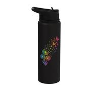 Arc-en-ciel Pissenlit Papillon Nature Stainless Steel Insulated Water Bottle