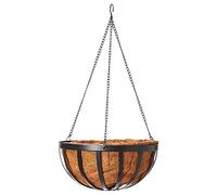 Arcadia Garden Products CB42 Solstice Panier Suspendu Rond Noir 30,5 cm