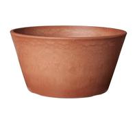 Arcadia PSW Sleek Pot à bulbes 25,4 x 12,7 cm, Couleur Terre Cuite, Plastique recyclé/Pierre/Bois