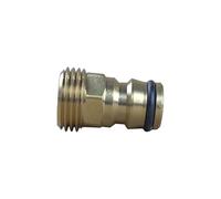 Arcanaute - Raccord arrosage - Raccord rapide laiton mâle - mâle 1/2" (15x21)