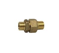 Arcanaute - Raccord laiton à visser - 1 Raccord Union Droit 3 pièces Mâle/Mâle Ø3/8'' (12/17) -