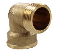 Arcanaute - Raccord laiton à visser - Coude Laiton Mâle/Femelle 1" (26/34) -