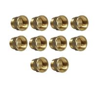 Arcanaute - Raccord laiton à visser - Lot de 10 Mamelon Laiton Egal Mâle/Femelle 1/2" (15/21) -