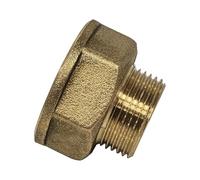 Arcanaute - Raccord laiton à visser - Lot de 10 Mamelons Laiton Femelle/Mâle Réduit 1"-3/4" (26/34-20/27) - Joint Plat -