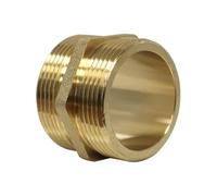 Arcanaute - Raccord laiton à visser - Mamelon Laiton Égal mâle/mâle 1"1/2 (40/49) - Joint Plat -