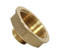 Arcanaute - Raccord laiton à visser - Mamelon Laiton Femelle/Mâle Réduit 2"-1" (50/60-26/34) -