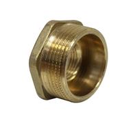 Arcanaute - Raccord laiton à visser - Mamelon Mâle Femelle réduit 1''1/4 (33/42) - 1/2" (15/21) -