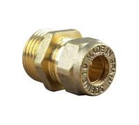 Arcanaute - Raccord laiton bicône - Raccord bicône droit Mâle 1/2" (15/21)-Cuivre 10