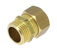 Arcanaute - Raccord laiton bicône - Raccord bicône droit Mâle 1/2" (15/21)-Cuivre 16