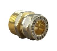 Arcanaute - Raccord laiton bicône - Raccord bicône droit Mâle 3/4" (20/27)-Cuivre 14