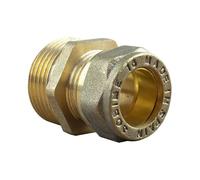 Arcanaute - Raccord laiton bicône - Raccord bicône droit Mâle 3/4" (20/27)-Cuivre 16