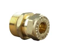 Arcanaute - Raccord laiton bicône - Raccord droit Mâle Bicone 3/4" (20/27) - Cuivre Ø12