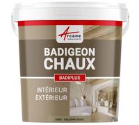 Badigeon à la chaux décoration intérieure extérieur maison BADIPLUS PALERME Beige kit de 20 kg : jusqu'à 100 m²
