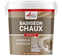 Badigeon à la chaux décoration intérieure extérieur maison BADIPLUS ROME Orangé clair kit de 5 kg : jusqu'à 25 m²