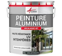 ARCANE INDUSTRIES Peinture aluminium pour fenêtre, veranda et portail - 0.5 L Gris Anthracite - RAL 7016