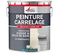 Peinture Carrelage Cuisine et Salle de Bain 2.5 kg Bleu D'eau