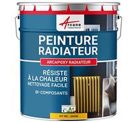 ARCANE INDUSTRIES Peinture Radiateur Chauffage 1 kg Jaune Signalisation | S'Applique Facilement sur Radiateur, Résiste à la Chaleur, Fonte, Acier, Alu, Cuivre, Zinc, Galva - Arcane Industries