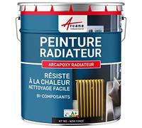 ARCANE INDUSTRIES Peinture Radiateur Chauffage 1 kg Noir foncé | S'Applique Facilement sur Radiateur, Résiste à la Chaleur, Fonte, Acier, Alu, Cuivre, Zinc, Galva - Arcane Industries