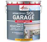 ARCANE INDUSTRIES Résine Époxy Sol Garage Atelier 5 kg Jaune Signalisation
