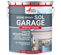 ARCANE INDUSTRIES Résine Époxy Sol Garage Atelier 5 kg Rouge signalisation
