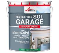 ARCANE INDUSTRIES Résine Époxy Sol Garage Atelier 5 kg Vert signalisation
