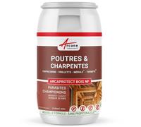ARCANE INDUSTRIES Traitement Bois charpente et Poutre pour Insecte xylophène - Traitement Bois intérieur : ARCAPROTECT Bois 200 L