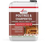 ARCANE INDUSTRIES Traitement Bois charpente et Poutre pour Insecte xylophène - Traitement Bois intérieur : ARCAPROTECT Bois 20 L