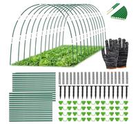 Arceau pour Serre Tunnel,Cerceau pour Serre de Jardin,Arceau de Jardin,Kit De Maison De Cerceau De Jardin,Arceau pour Tunnel Serre de Jardin,Garden Arceaux pour Serre Tunnel… (Vert/30 pièces)