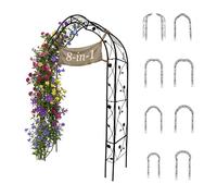 Relaxdays Arche de roses « 8 en 1 »